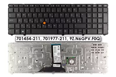 HP EliteBook 8770p szürke magyar laptop billentyűzet