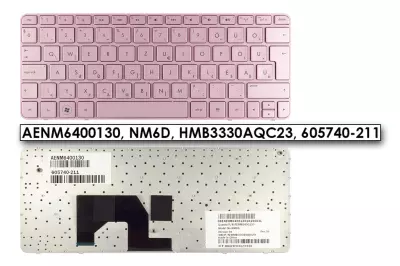 HP Mini 210-1000 gyári új magyar pink netbook billentyűzet (SPS 605740-211)
