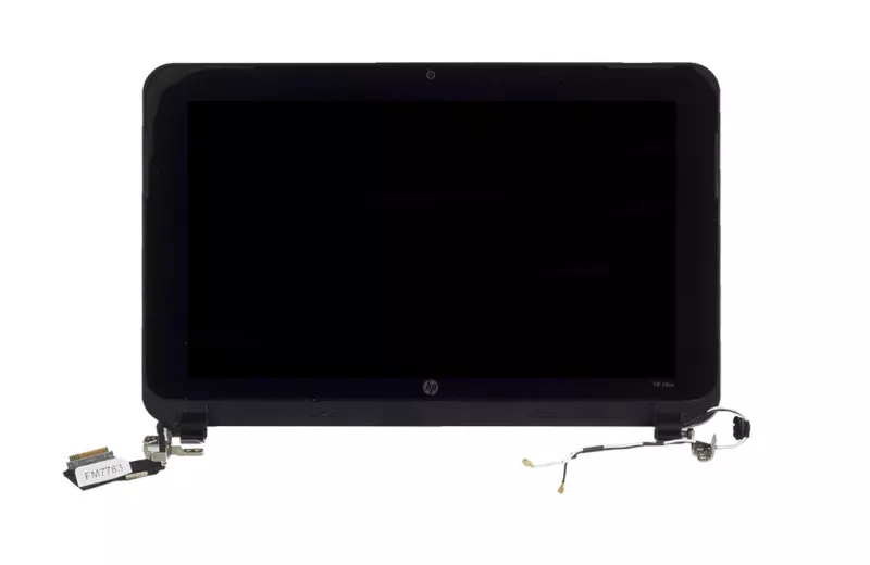 HP Mini 210 használt komplett fedél (bordó hátlap, fekete keret, LCD kijelző, zsanérok, WiFi antenna kábellel, LCD kábel, webkamera)