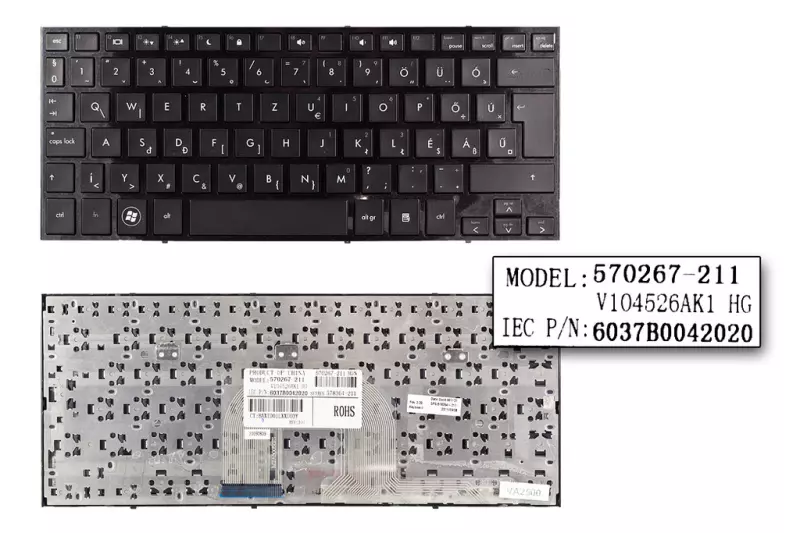 HP Mini 2150, 5101, 5102, 5103 gyári új magyar billentyűzet (SPS 578364-211)