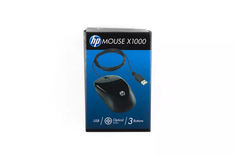 HP Mouse X1000 USB fekete optikai vezetékes egér (H2C21AA)