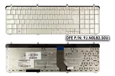 HP Pavilion dv7-3000 sorozat fehér UK angol laptop billentyűzet