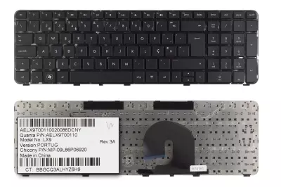 HP Pavilion DV7T-5000 fekete portugál laptop billentyűzet