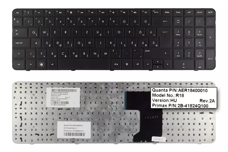 HP Pavilion G7-1100 fekete magyar laptop billentyűzet