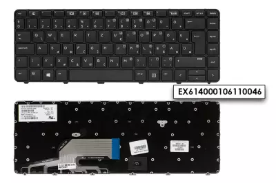 HP ProBook 430 G3, 440 G3 gyári új magyar keretes billentyűzet (826367-211, 906764-211)