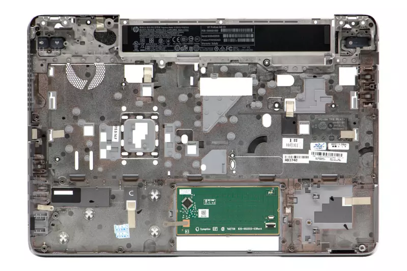 HP ProBook 640, 645, 650 G1 (14') gyári új szürke felső fedél 2 gombos touchpaddal (738405-001)