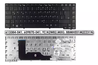 HP ProBook 6440b fekete német  laptop billentyűzet