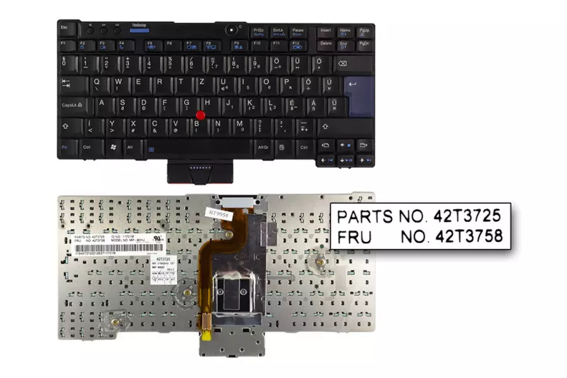 Lenovo ThinkPad X200, X200s, X200si, X201, X201i, X201s, X201 tablet gyári új magyar billentyűzet (42T3725, 42T3758)