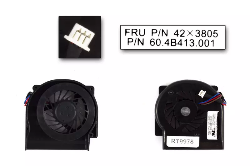 Lenovo ThinkPad X61, X61s gyári új hűtő ventilátor (FRU 42X3805)