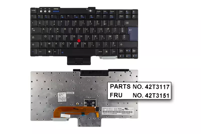 IBM ThinkPad R60, T60, Z60 gyári új francia billentyűzet (FRU 42T3117)