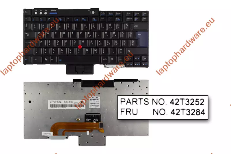 IBM ThinkPad R60, T60, Z60 használt magyar billentyűzet (FRU 42T3284)