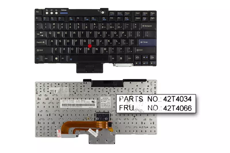 IBM ThinkPad R60, T60, Z60 gyári új US angol billentyűzet (FRU 42T4034)