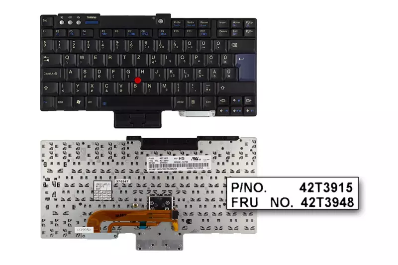 IBM ThinkPad T400, T500, R400, R500 gyári új magyar billentyűzet (FRU 42T3948)
