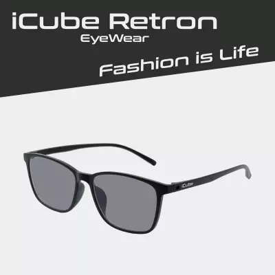iCube Retron - Black - Fényre sötétedő - Kékfény szűrő Monitor szemüveg


