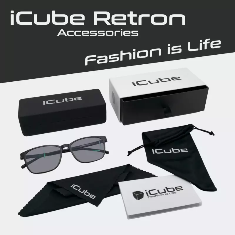 iCube Retron - Black - Fényre sötétedő - Kékfény szűrő Monitor szemüveg


