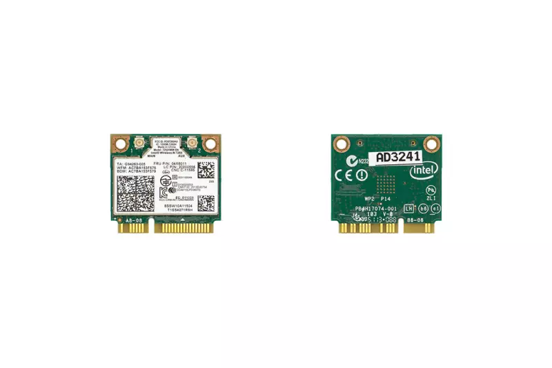 Intel 7260HMW használt Mini PCI-e (half) WiFi + BlueTooth kártya Lenovo (04X6011)