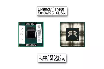 Intel Celeron Dual Core T1600 1667MHz használt CPU (SLB6J)
