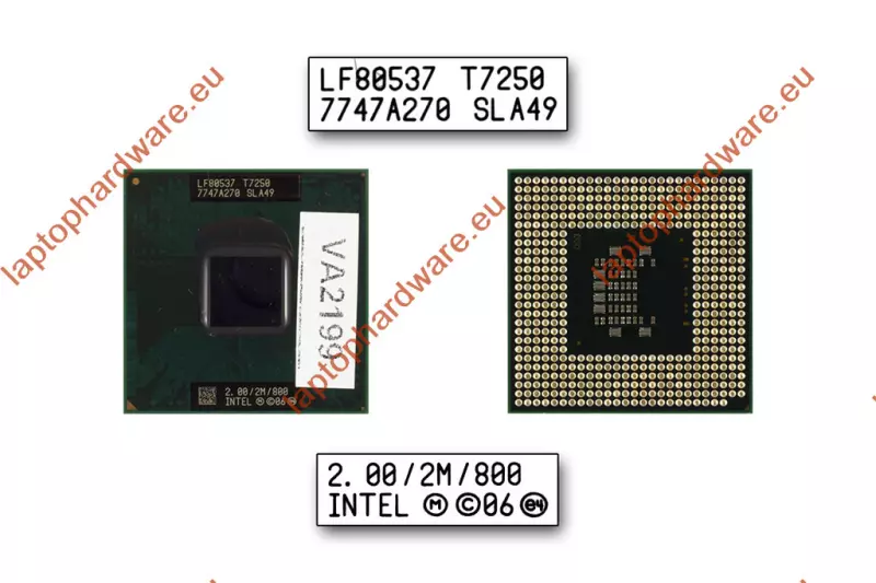 Intel Core 2 Duo T7250 2000MHz használt CPU (SLA49)