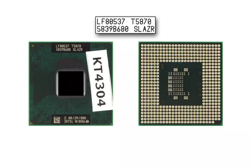 Intel Core 2 Duo T5870 2GHz használt CPU, SLAZR