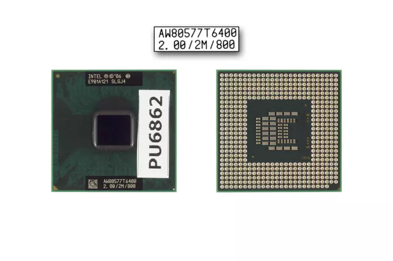 Intel Core 2 Duo T6400 2000MHz használt CPU (SLGJ4)