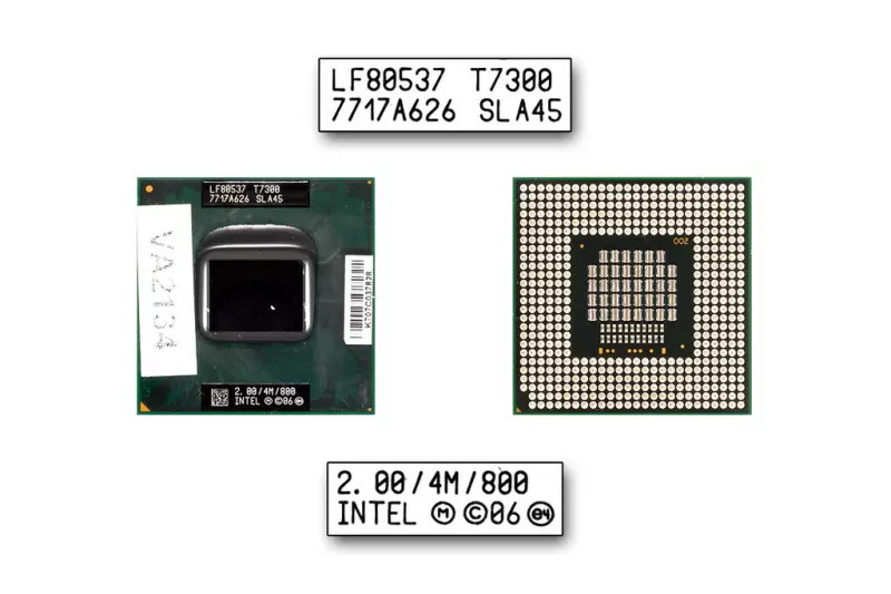 Intel Core 2 Duo T7300 2000MHz használt CPU (SLA45)