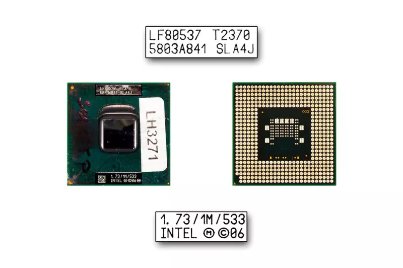 Intel Dual Core T2370 1730MHz használt CPU (SLA4J)