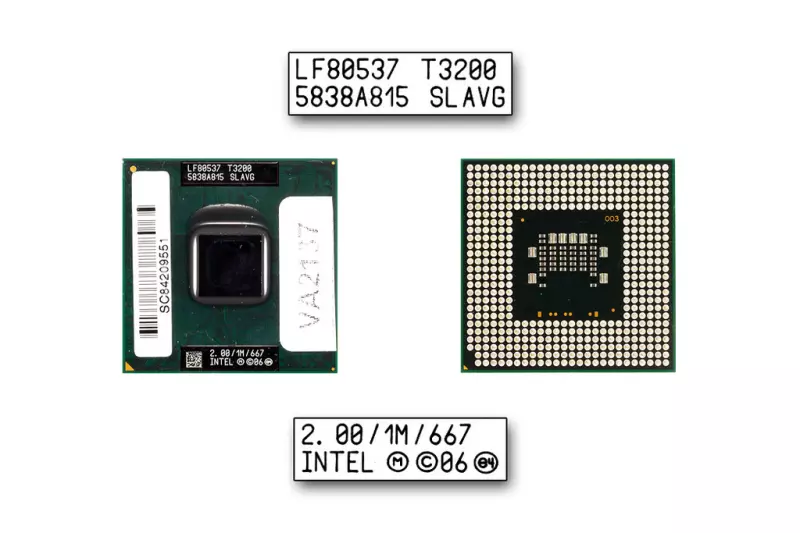 Intel Dual Core T3200 2000MHz használt CPU (SLAVG)