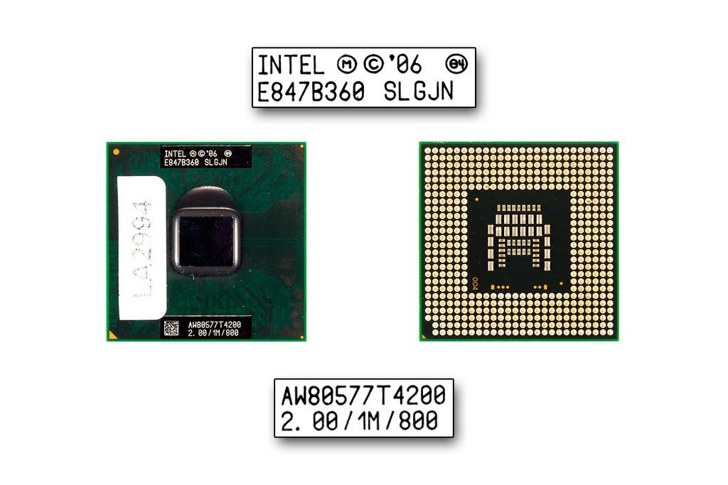 Intel Dual Core T4200 2000MHz használt CPU (SLGJN)