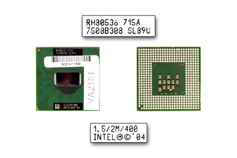 Intel Pentium M 715A 1500MHz használt CPU (SL89U)