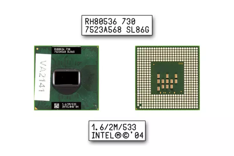 Intel Pentium M 730 1600MHz használt CPU (SL86G)