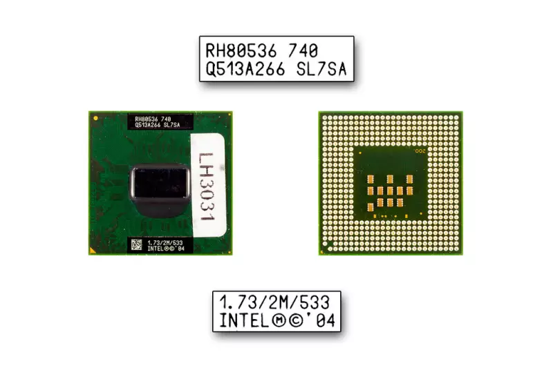 Intel Pentium M740 1730MHz használt CPU (SL7SA)