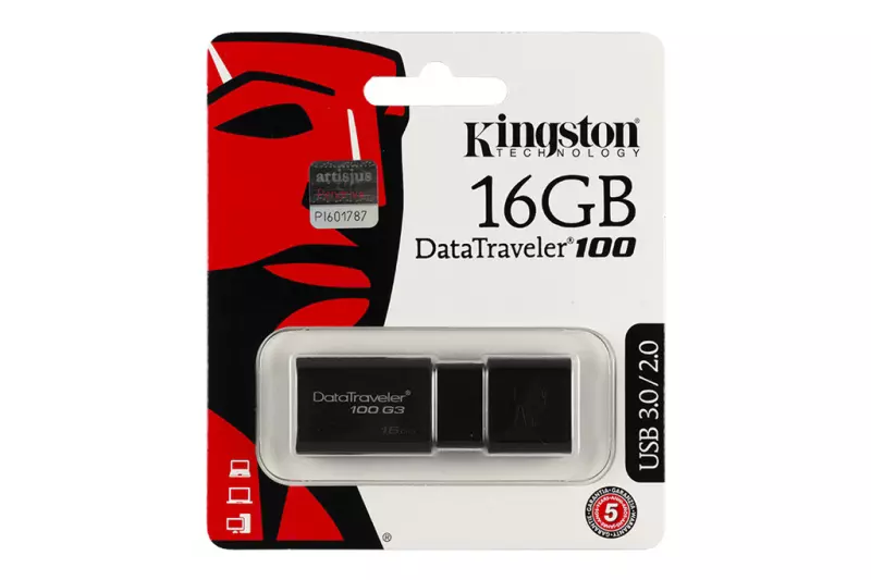 Kingston DT100 16GB fekete pendrive (DT100G3/16GB)