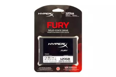 Kingston HyperX Fury 120GB SSD meghajtó (SHFS37A/120GB) | 3 év garancia! | Ingyenes beszereléssel!