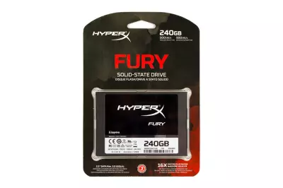 Kingston HyperX Fury 240GB SSD meghajtó (SHFS37A/240G) | 3 év garancia! | Ingyenes beszereléssel!