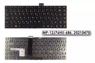 Lenovo IdeaPad B490s, M490s, M4400s gyári új magyar billentyűzet, MP-12J76HU-686