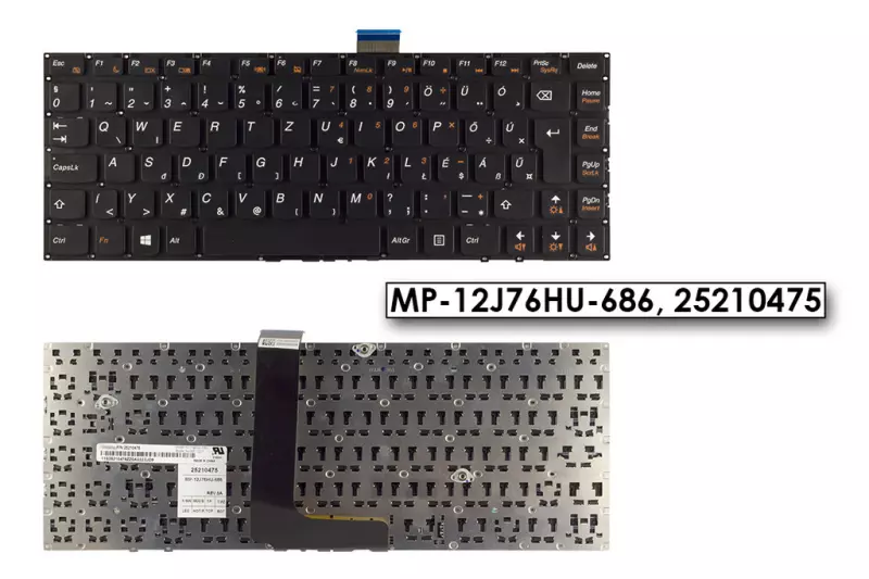 Lenovo IdeaPad M490s fekete magyar laptop billentyűzet