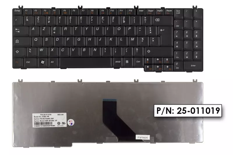 Lenovo IdeaPad V560 fekete francia laptop billentyűzet