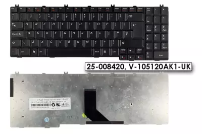 Lenovo IdeaPad G550L fekete UK angol laptop billentyűzet