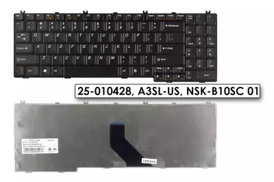 Lenovo IdeaPad B560 fekete US angol laptop billentyűzet