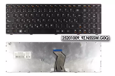 Lenovo IdeaPad B570G lila-fekete magyar laptop billentyűzet