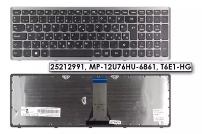 Lenovo IdeaPad Flex 15, G500s, S510p gyári új magyar fekete-szürke billentyűzet (25212991, 25213641)