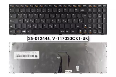 Lenovo IdeaPad Z565 fekete magyarított laptop billentyűzet