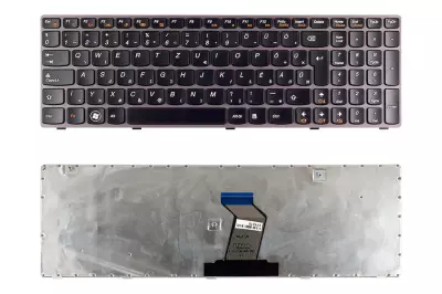 Lenovo IdeaPad G580, G585 gyári új magyar fekete-lila (Win7) billentyűzet