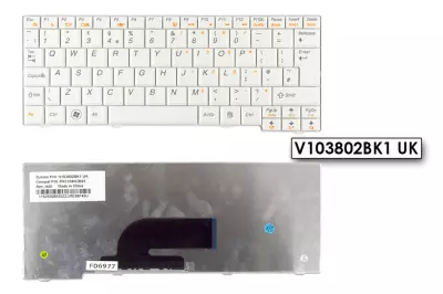 Lenovo IdeaPad S11 fehér UK angol laptop billentyűzet