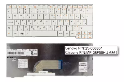 Lenovo IdeaPad S11 fehér magyar laptop billentyűzet