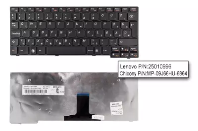Lenovo IdeaPad S10-3A fekete magyar laptop billentyűzet