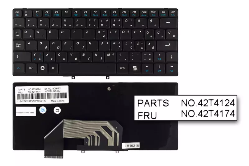 Lenovo IdeaPad S9, S9e, S10, S10e gyári új magyar fekete billentyűzet (FRU 42T4174)
