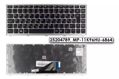 Lenovo IdeaPad U310 gyári új magyar ezüst-fekete billentyűzet (Win7) (25204789)