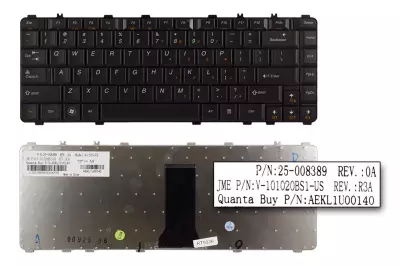 Lenovo IdeaPad Y560P fekete US angol laptop billentyűzet
