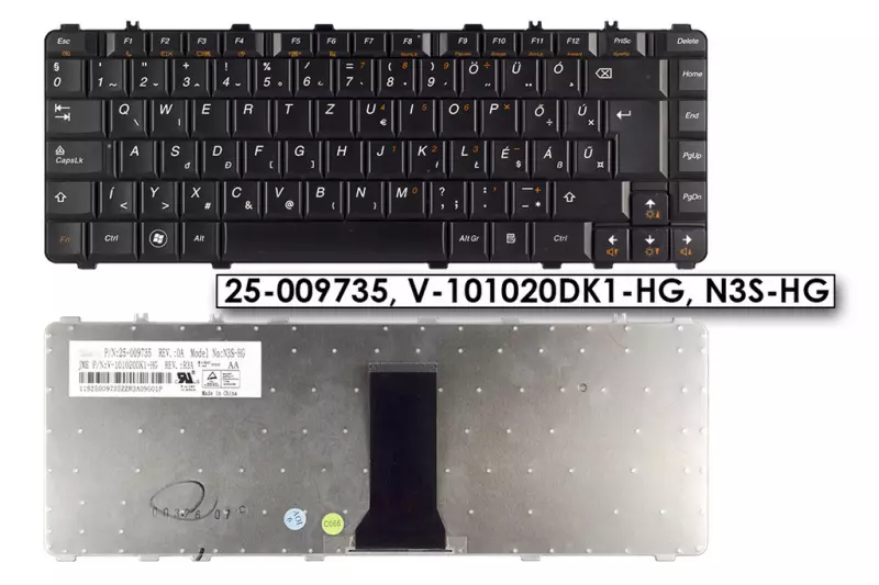 Lenovo IdeaPad Y450 fekete magyar laptop billentyűzet